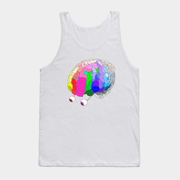 Brain_Rainbow Tank Top by ADEHLALEE